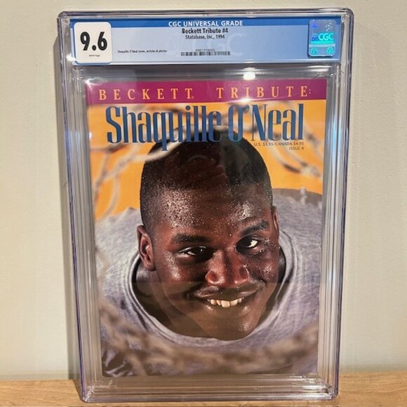 1994 Beckett Tribute Magazine Issue 4 Shaquille O'Neal CGC 9.6 HIGHEST GRADE - Picture 1 of 4